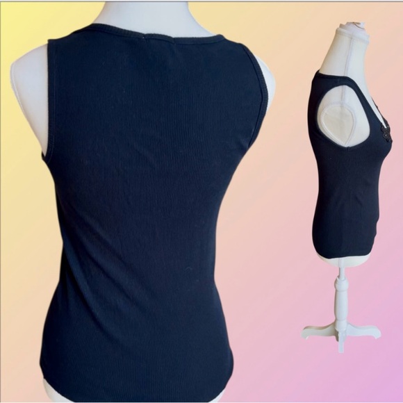 Elegant Black Lace-Embellished Women's Top - Picture 4 of 5